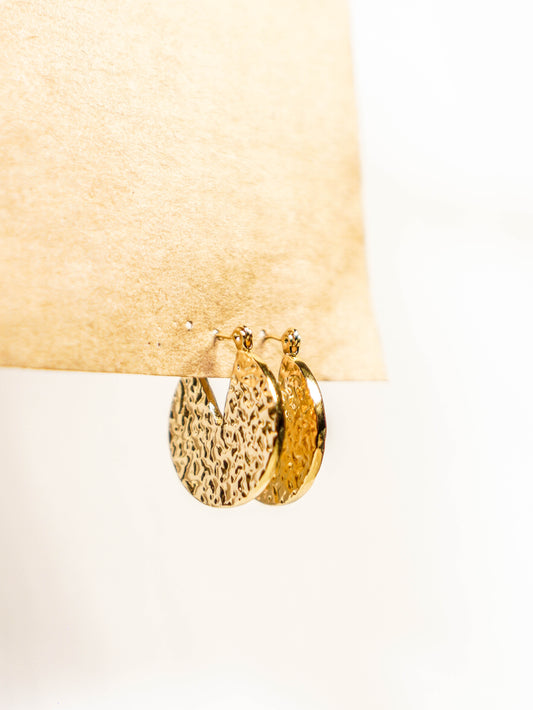 Antique Charm Hoops Earring