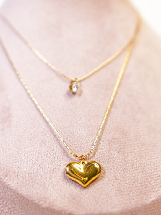 Heart & Spark Duo Necklace
